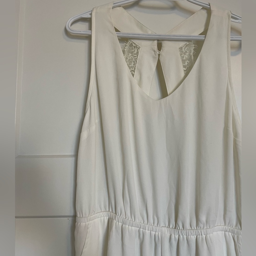 Off White Lace Romper